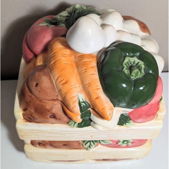Treasure Craft Cookie Jar Vegetable Crate - Picture 3 of 9